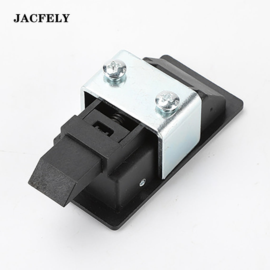 JACFELY Plastic Cabinet Door Latches, Pull-to-Open Panel Latch Catch, Flat Cabinet Door Buckle Handle