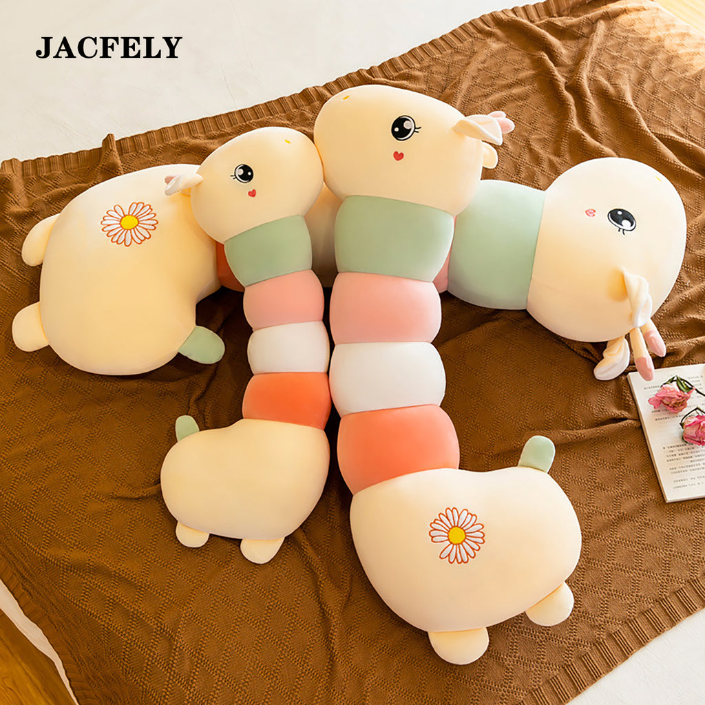 JACFELY Cute Giraffe Plush Pillow, Long Stuffed Animal Body Pillow, Soft Plush Throw Pillow Toy