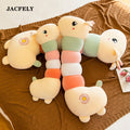 JACFELY Cute Giraffe Plush Pillow, Long Stuffed Animal Body Pillow, Soft Plush Throw Pillow Toy