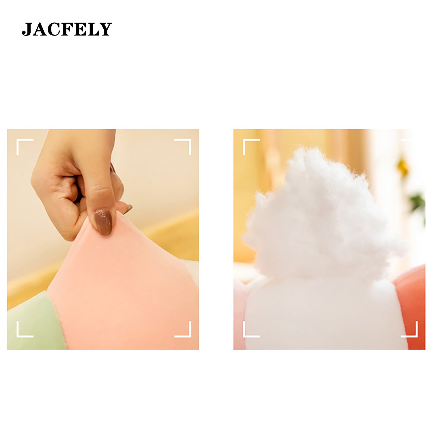 JACFELY Cute Giraffe Plush Pillow, Long Stuffed Animal Body Pillow, Soft Plush Throw Pillow Toy