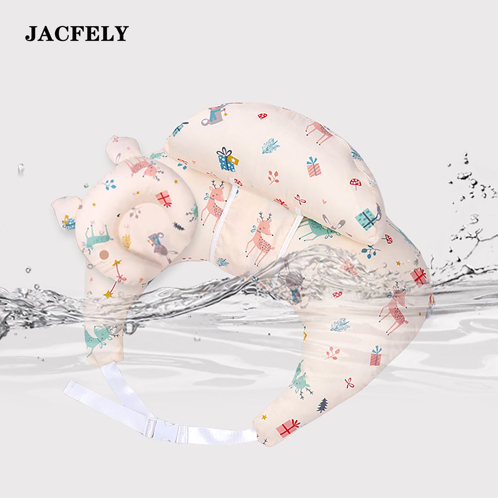 JACFELY Nursing Pillow, Feeding Support Pillow for Breastfeeding and Bottle Feeding, Soft Infant Support Cushion