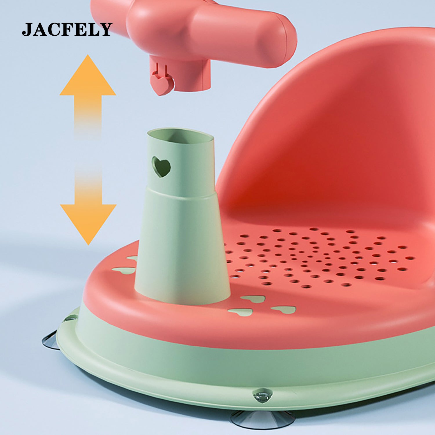 JACFELY Baby Bath Seat, Adjustable Infant Bathtub Seat and Support, Anti-Slip Baby Bath Chair for Sitting and Reclining, Portable Bath Seat