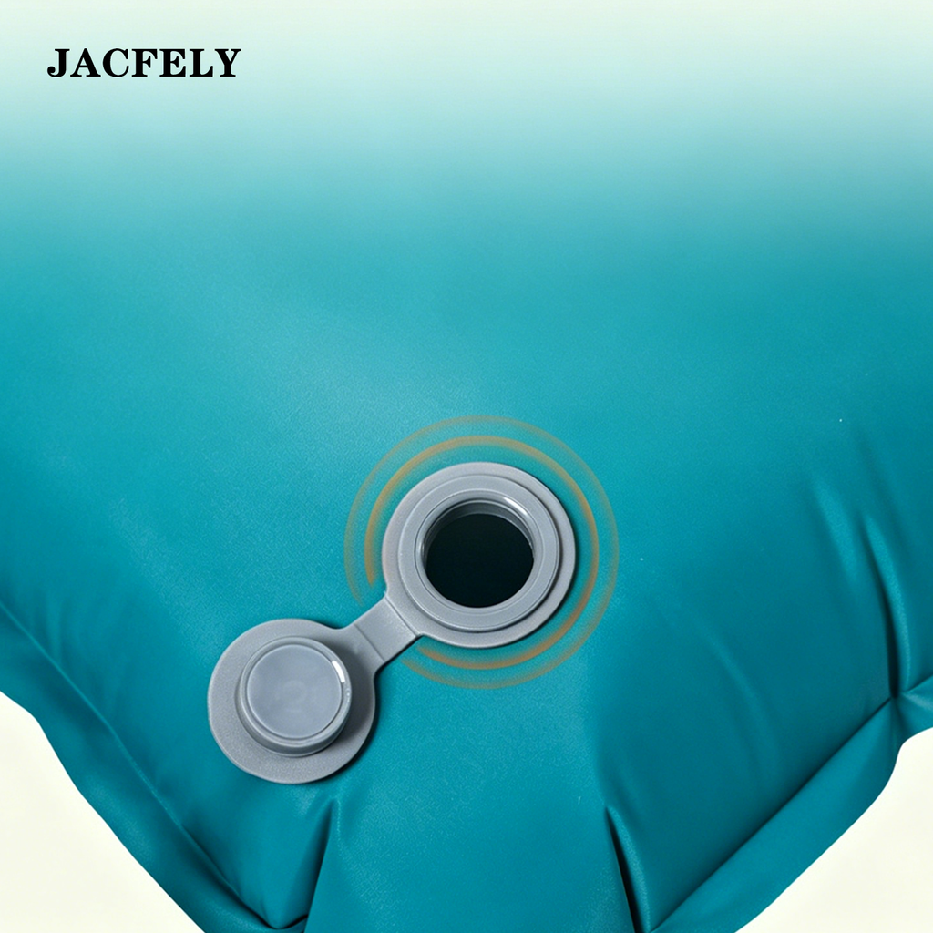 JACFELY Inflatable Sleeping Pad, Camping Sleeping Mat with Built-in Foot Pump, Thick Bread texture Air Mattress