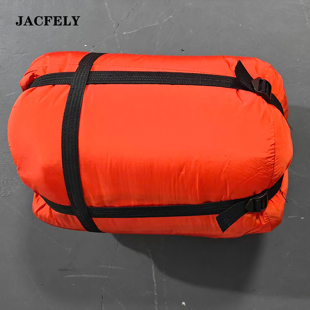 JACFELY Warm Sleeping Bag, Thick Padded Camping Sleeping Bag, Cotton-Filled Outdoor Travel Sleeping Bag Pads