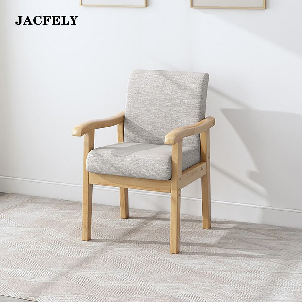JACFELY Accent Armchair with Armrests, Upholstered Sofa Chair with Supportive Backrest