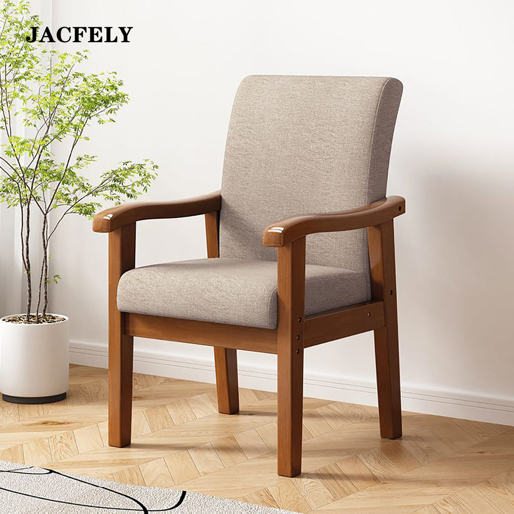 JACFELY Accent Armchair with Armrests, Upholstered Sofa Chair with Supportive Backrest