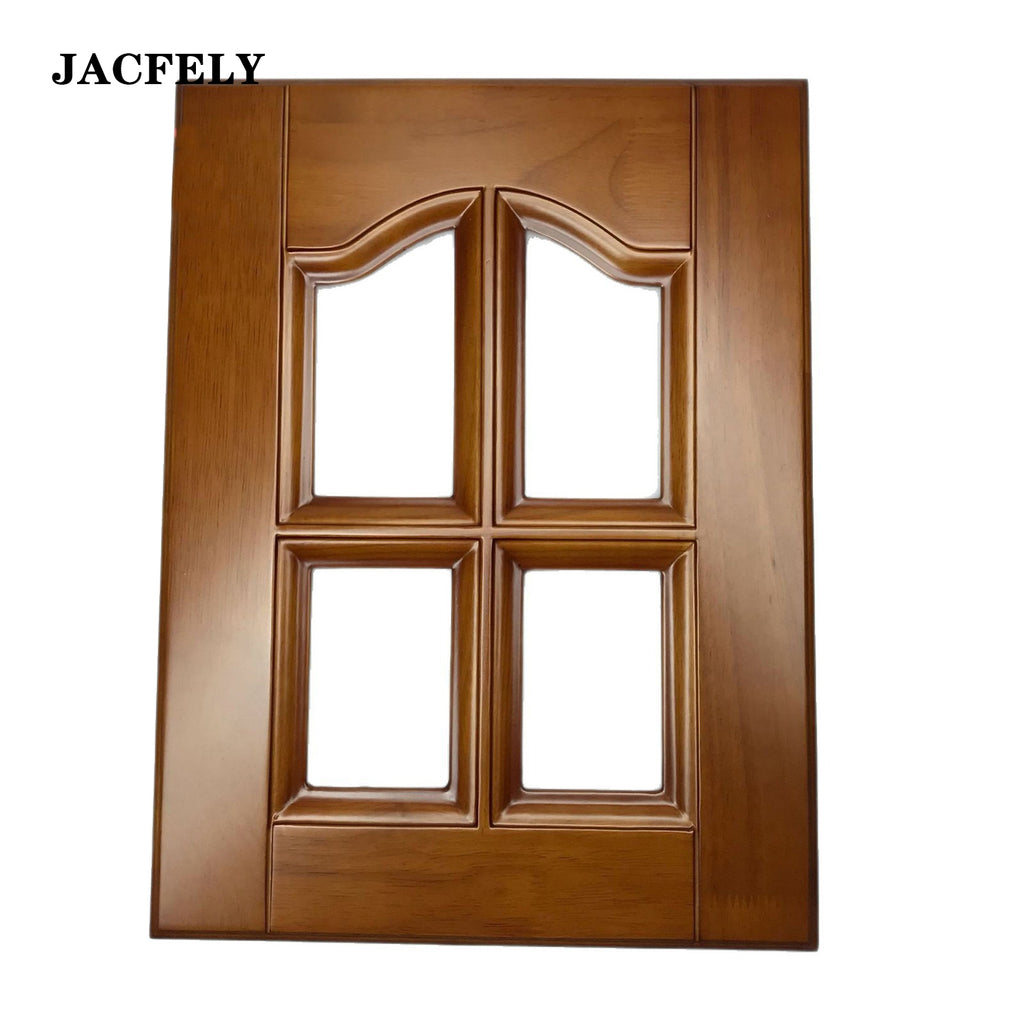 JACFELY Wood Cabinet Door, Solid Wood Replacement Door Panel for Kitchen Cabinets and Cupboards