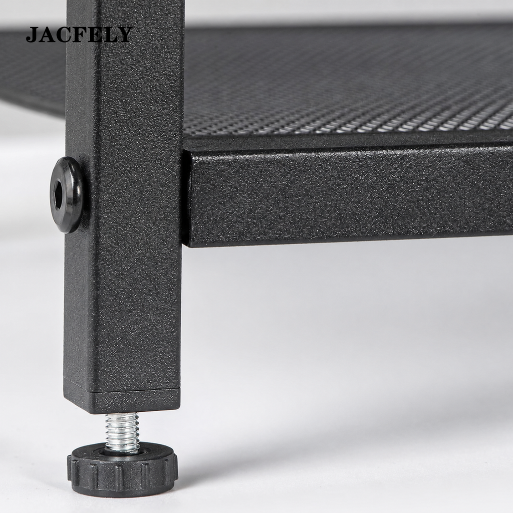 JACFELY 3-Tier Metal Shoe Rack Organizer, Shoe Storage Shelf
