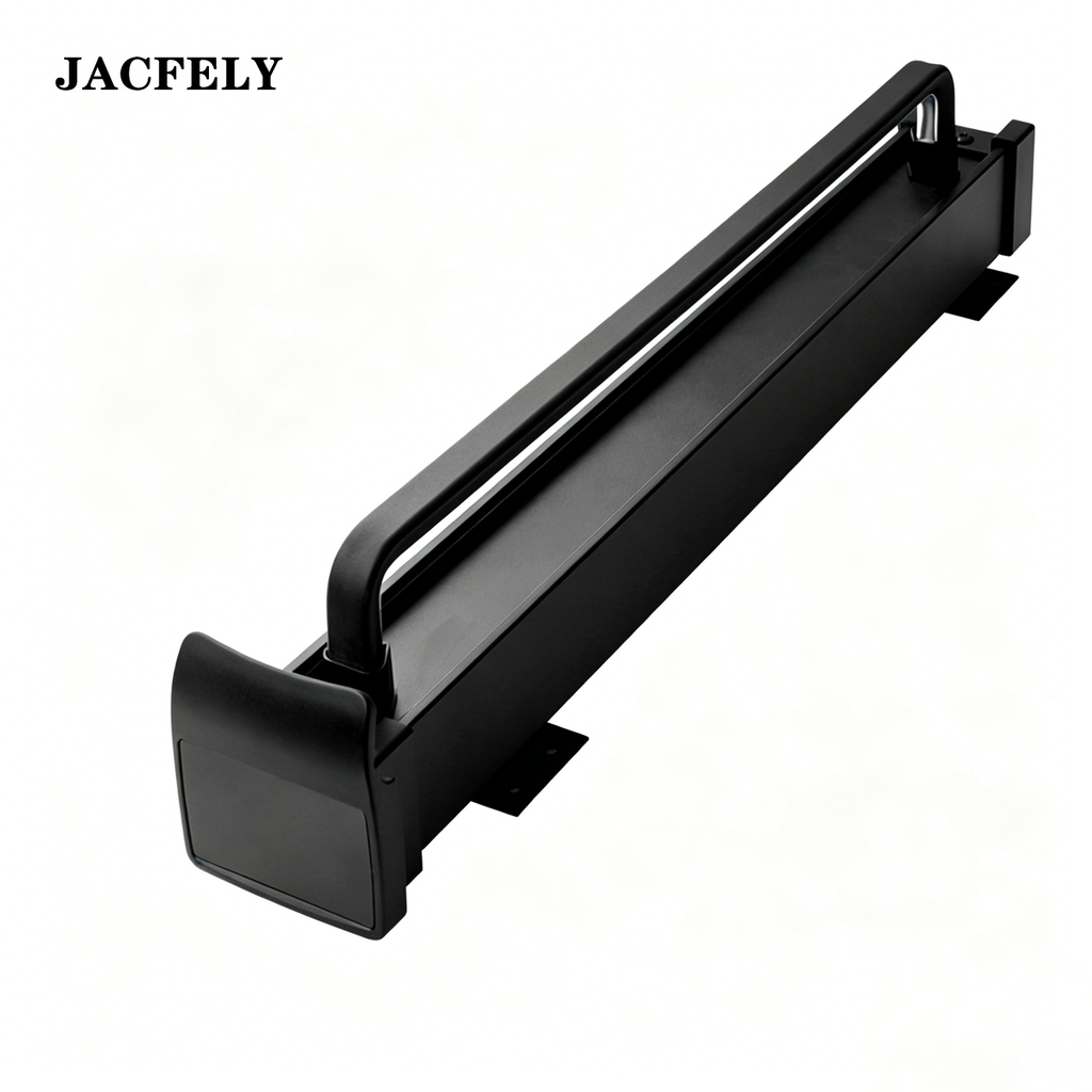 JACFELY Pull-Out Sliding Clothes Hanger Rack, Damping Slide Rail Closet Rod for Wardrobe Storage