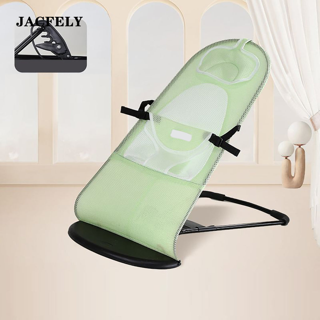 JACFELY Baby Bouncer Rocker, Portable Infant Soothing Chair with Reclining Backrest