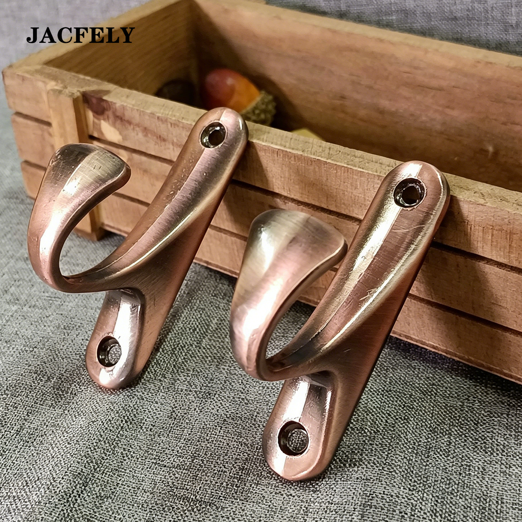 JACFELY Shower Curtain Hooks 12 Pack, Zinc Alloy Rust-Resistant Decorative Shower Curtain Hooks