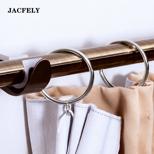 JACFELY 40PCS Curtain Rings, Roman Rings for Curtains, Drapery Hanging Rings and Curtain Accessories