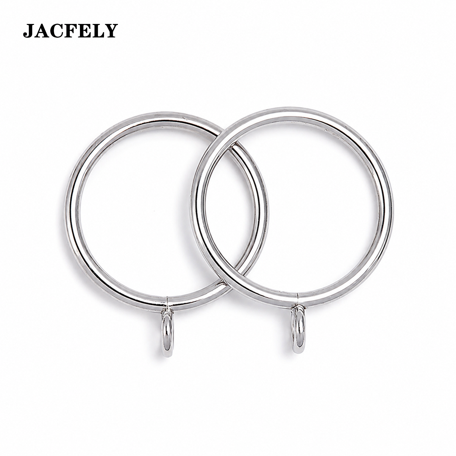 JACFELY 40PCS Curtain Rings, Roman Rings for Curtains, Drapery Hanging Rings and Curtain Accessories