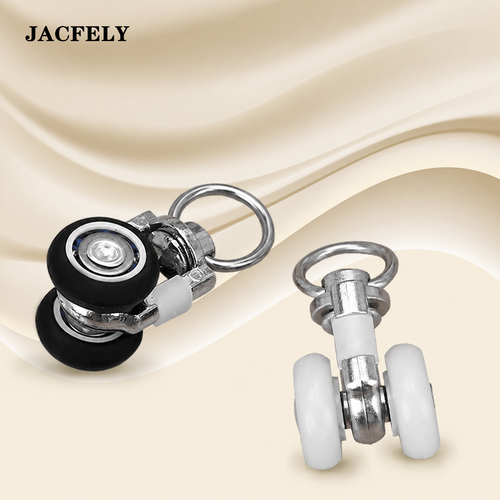 JACFELY 20PCS Curtain Track Roller Hooks, Sliding Glider Pulley Wheels for Curtain Rail Accessories
