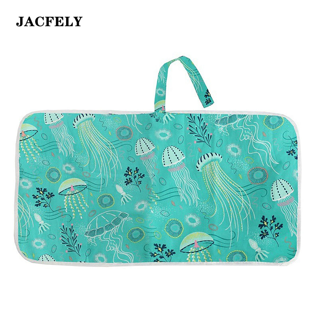 JACFELY Portable Baby Diaper Changing Pad, Foldable Waterproof Changing Mat