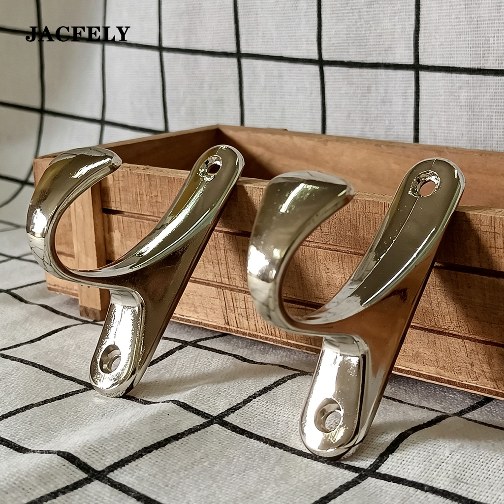 JACFELY Shower Curtain Hooks 12 Pack, Zinc Alloy Rust-Resistant Decorative Shower Curtain Hooks