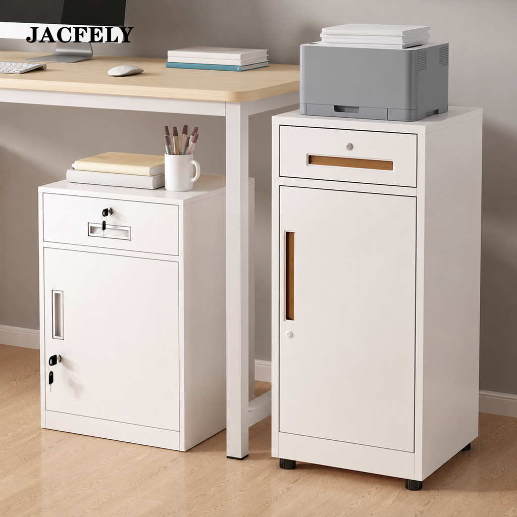 JACFELY Filing Cabinets, Lockable Mobile File Cabinet with Drawers