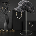 JACFELY Hat stands 2 Pack, Clear Acrylic Hat Display Stands, Transparent Hat Organizer Holder