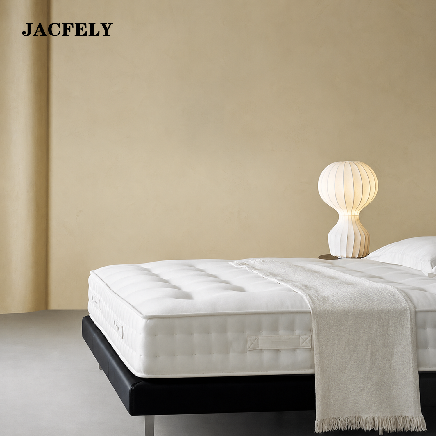 JACFELY180 x 200 cm Mattress, 26 cm Thick Pocket Mattress, Medium Firm Breathable Mattress