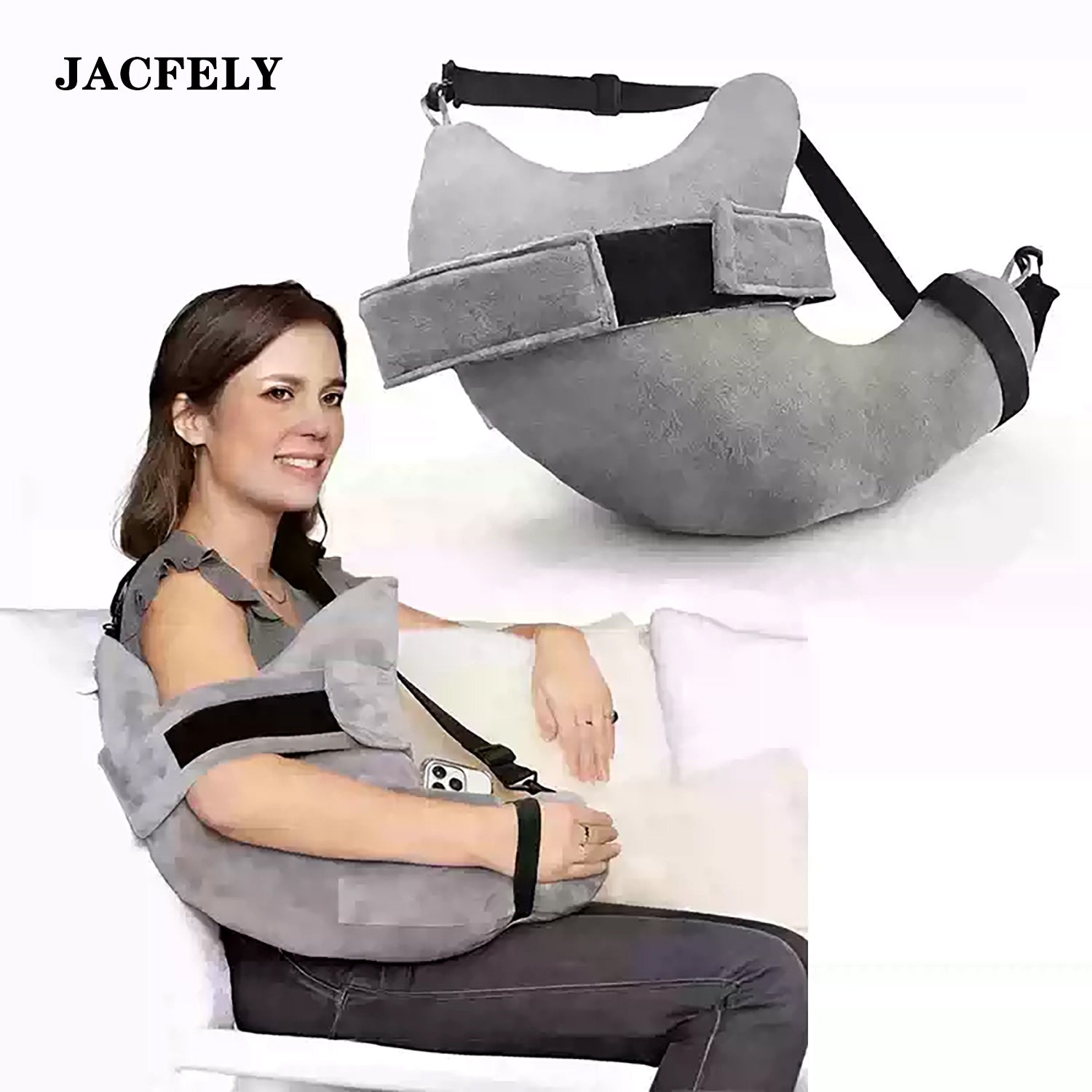 JACFELY Shoulder Support Pillow for Side Sleepers, Arm Support Cushion for Sleeping