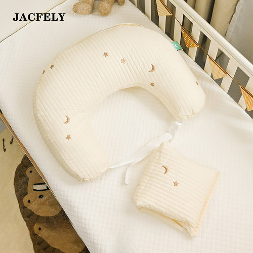 JACFELY Baby Nursing Pillow, Soft Feeding Support Pillow with Class A Baby-Friendly Fabric, Portable Infant Support Cushion