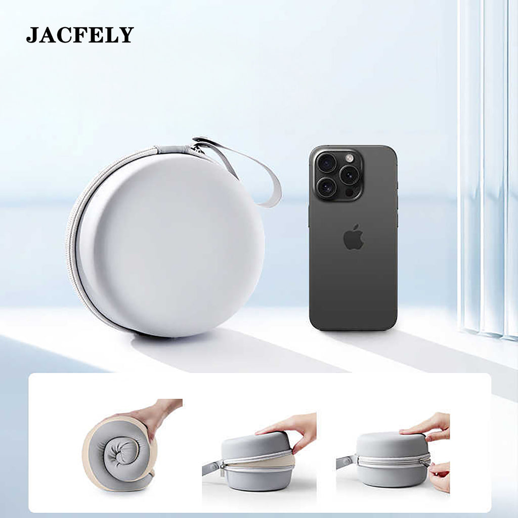 JACFELY Memory Foam Travel Pillow, U-Shaped Neck Pillow with Portable Storage Bag, Soft Neck Support Pillow