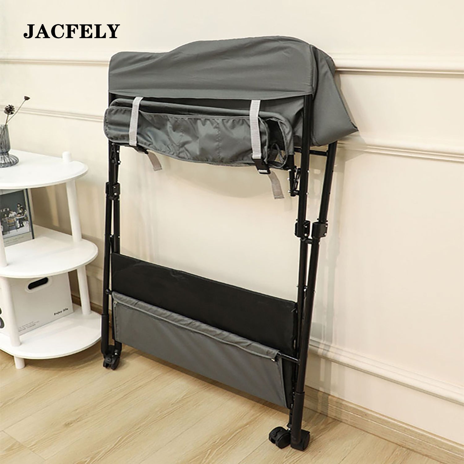 JACFELY Portable Baby Changing Table, Foldable Diaper Changing Station with Storage Basket
