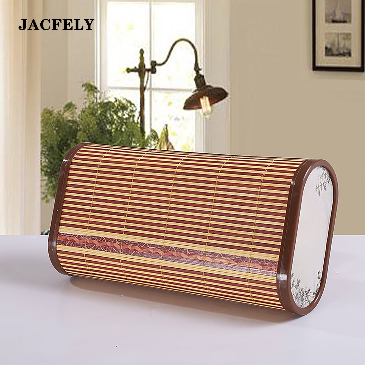 JACFELY Hollow Bamboo Pillow, Summer Cooling Wooden Bamboo Pillow, Breathable Neck Support Pillow