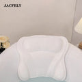 JACFELY Bath Pillow, Non-Slip Bathtub Pillow with Suction Cups, Soft Spa Head Neck and Back Support Cushion