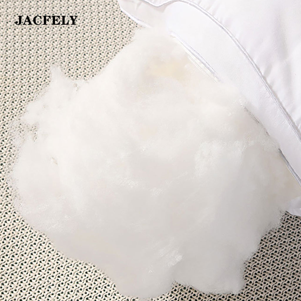 JACFELY Bed Pillows Set of 2,  Polyester Filled Sleeping Pillows with Soft Brushed Fabric