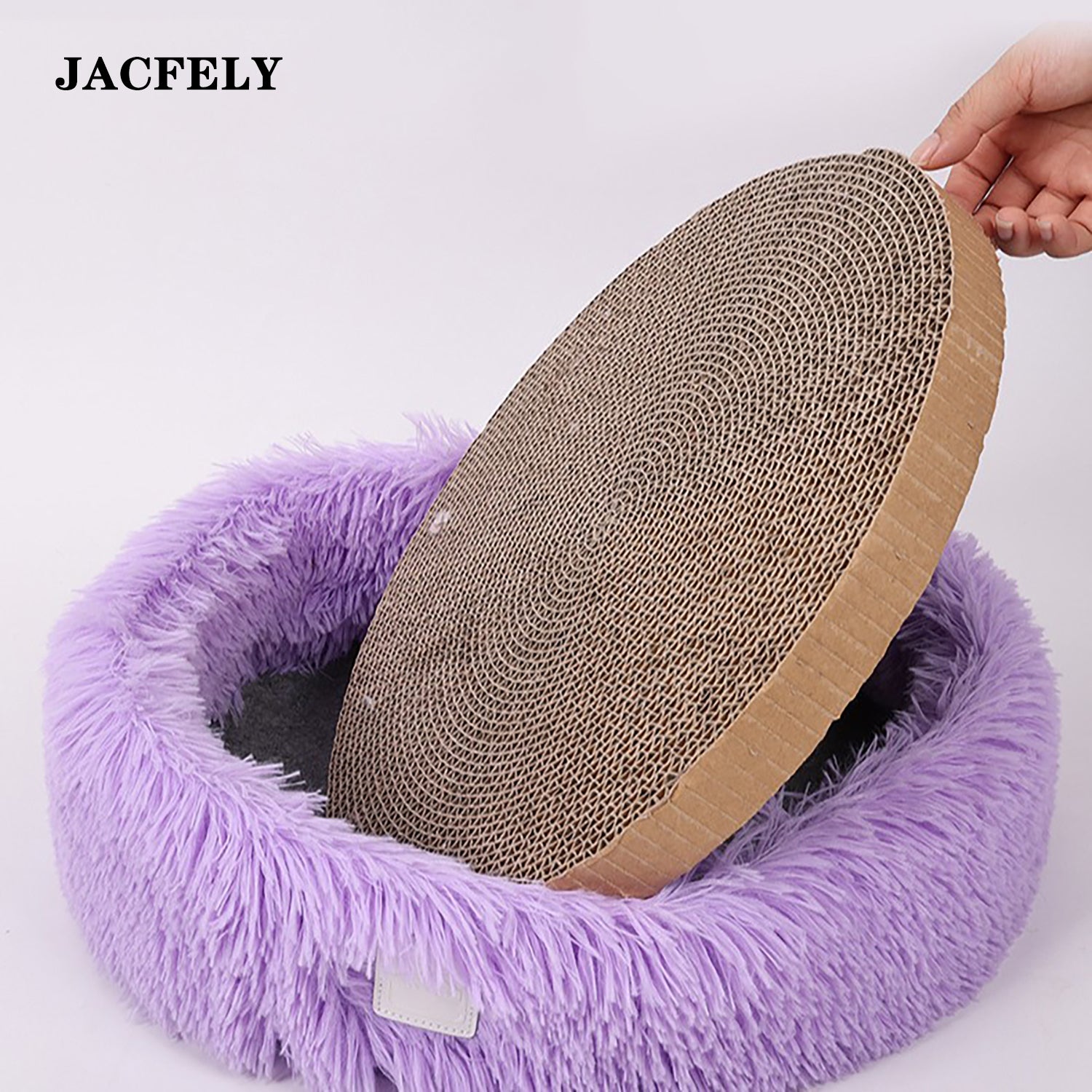 JACFELY Cat Scratcher, All-Season Cat Scratching Board Bed, Durable Cat Scratch Pad