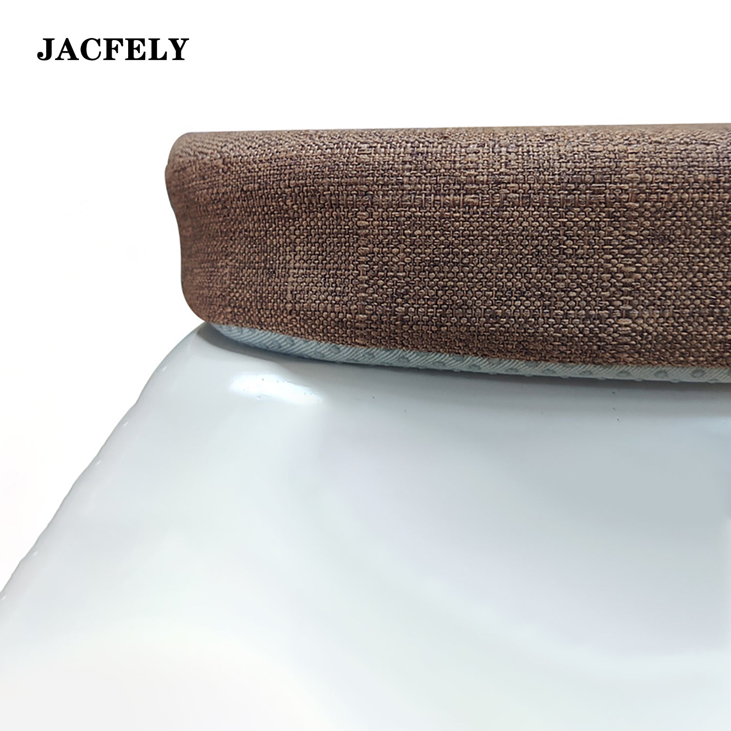 JACFELY Chair Mats, Square Chair Seat Cushions with High Density Foam, Non-Slip Thick Chair Pads with Removable Washable