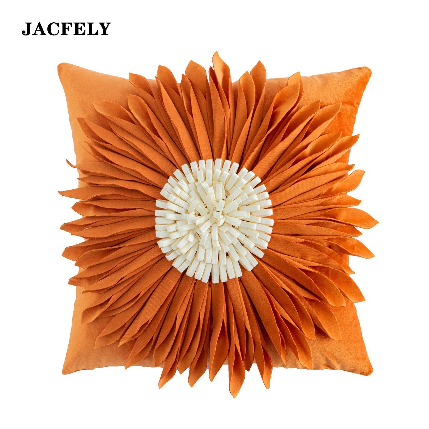 JACFELY 3D Sunflower Throw Pillow, Decorative Accent Pillow Cushion for Sofa, Couch, Living Room, Bedroom and Home Decor