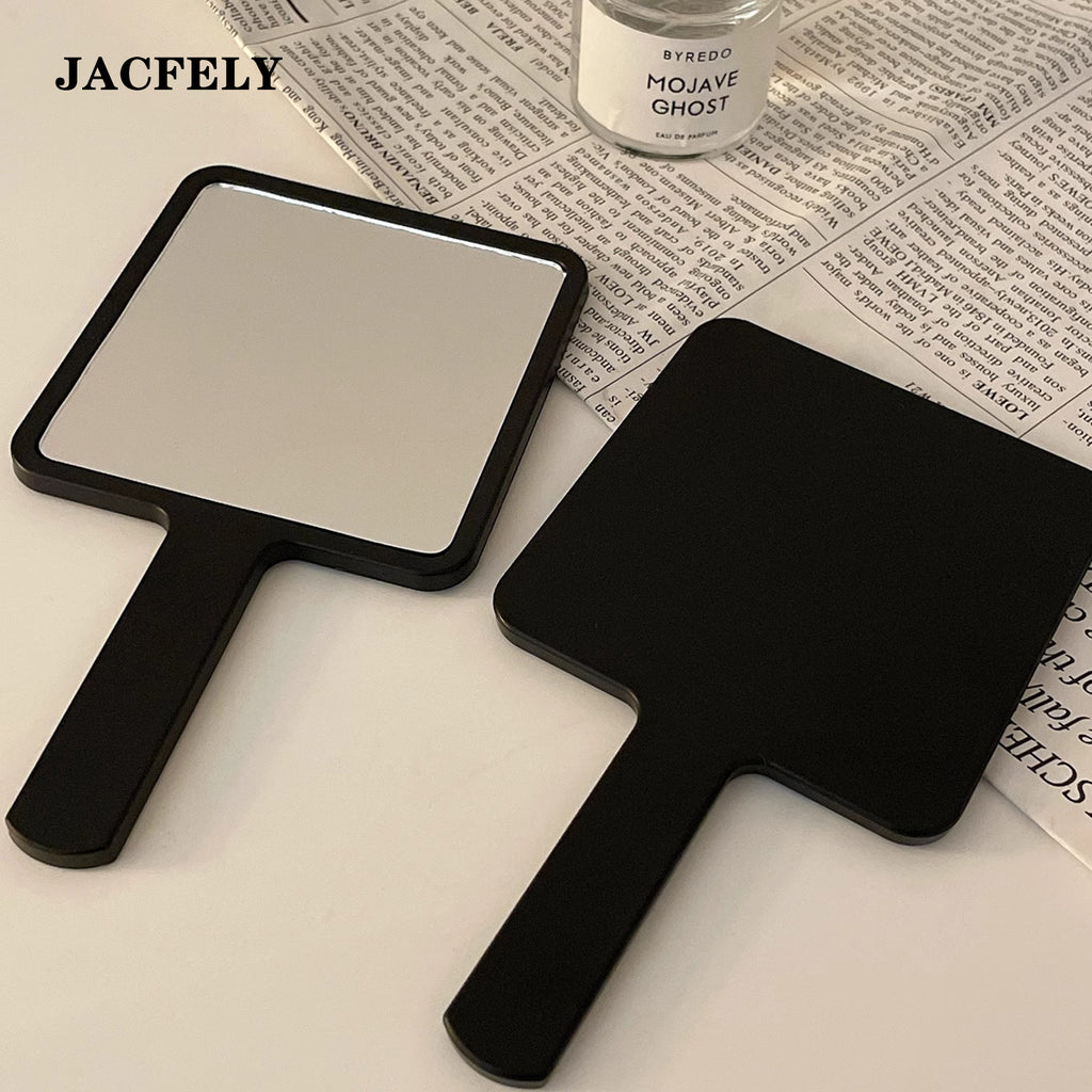 JACFELY Handheld Makeup Mirror, Portable Hand Mirror with Handle, Small Vanity Mirror