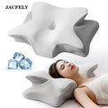JACFELY Head Supporting Pillows, Butterfly Memory Foam Cervical Pillow, Slow Rebound Contour Neck Support Pillo
