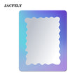 JACFELY Magnetic Locker Mirror, Iridescent School Locker Mirror, Decorative Magnetic Mirror