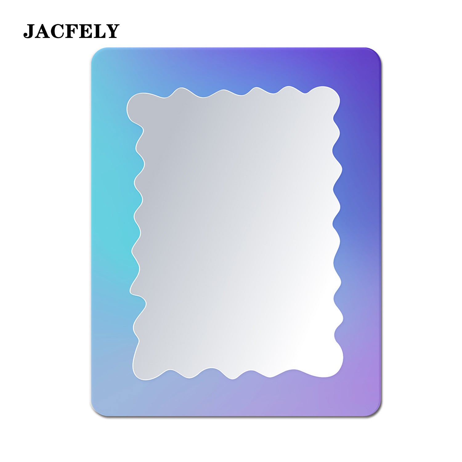 JACFELY Magnetic Locker Mirror, Iridescent School Locker Mirror, Decorative Magnetic Mirror