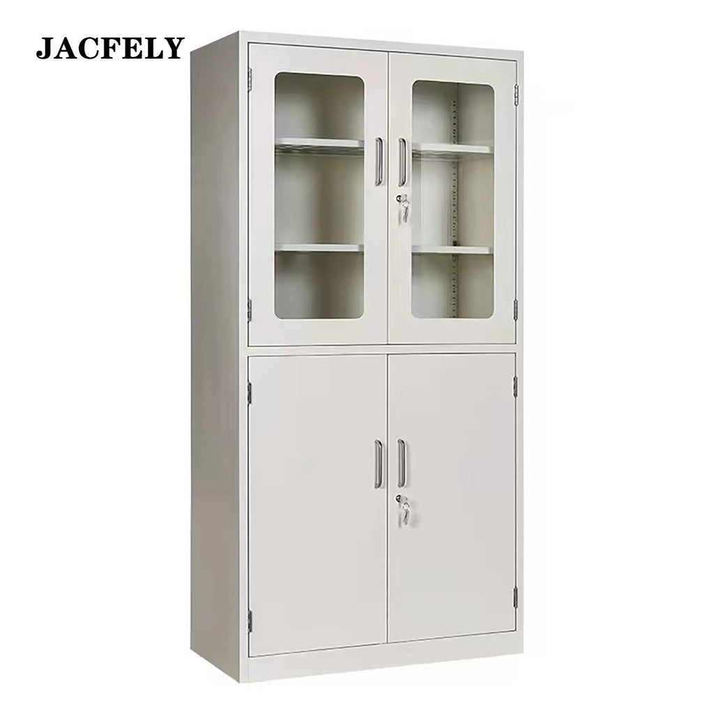 JACFELY Medicine Cabinets, All-Steel Laboratory Storage Cabinet for Instruments, Glassware, Samples and Medical Supplies