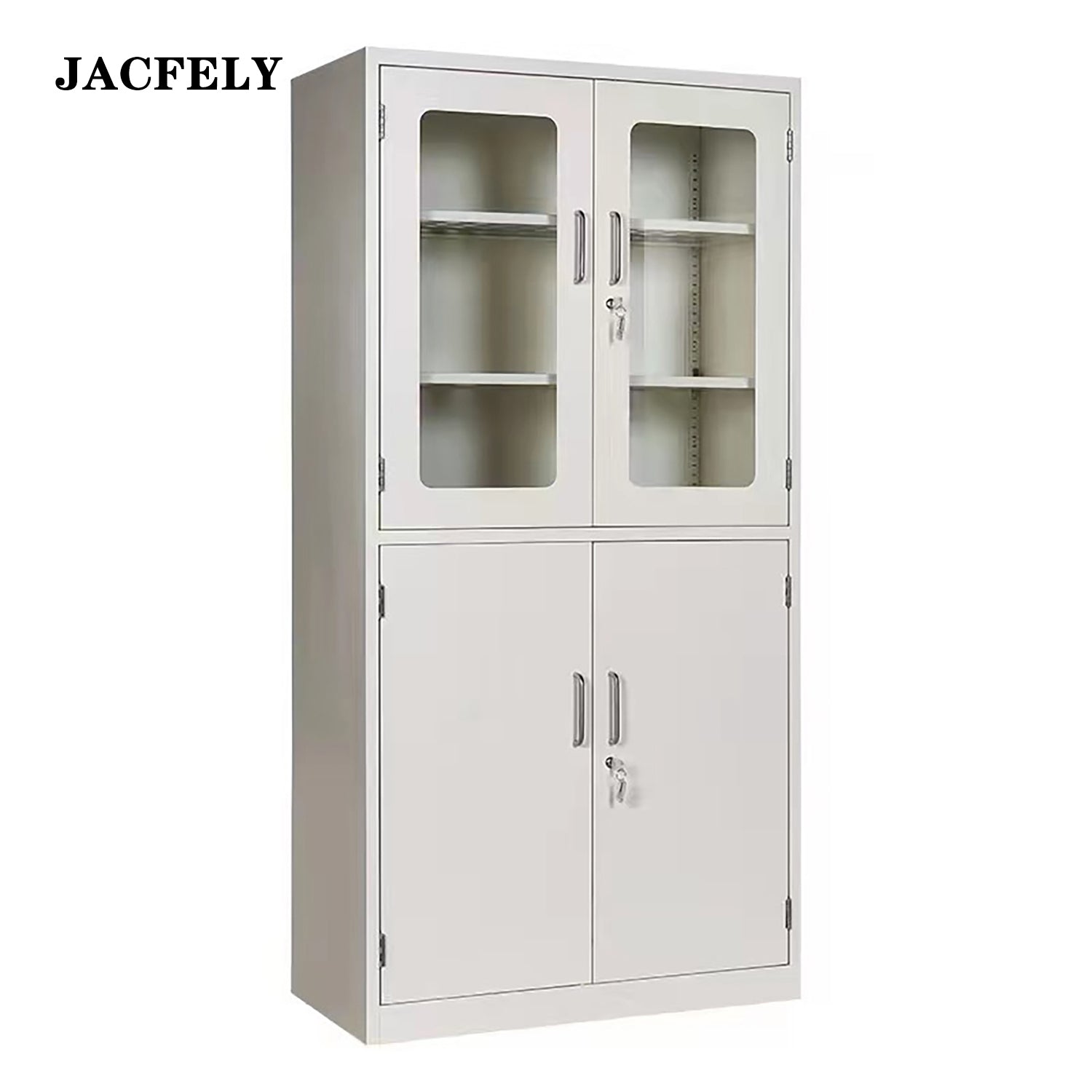 JACFELY Medicine Cabinets, All-Steel Laboratory Storage Cabinet for Instruments, Glassware, Samples and Medical Supplies